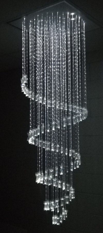 fiber optical chandelier